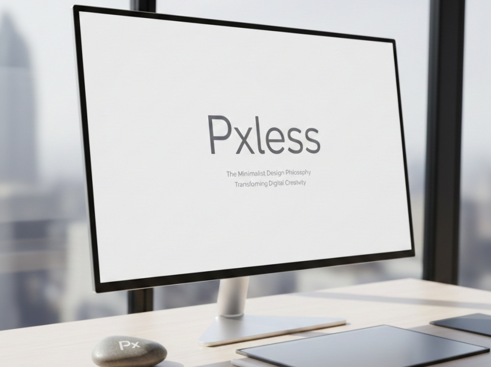 pxless graphic showcasing modern minimalism principles